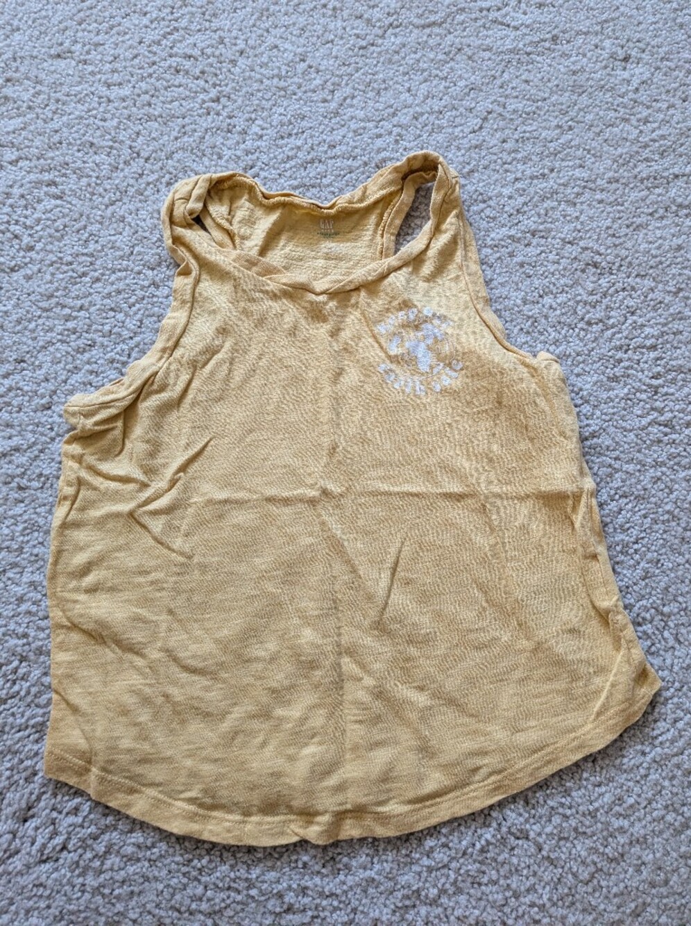 GAP Yellow Kids Graphic Tank Top